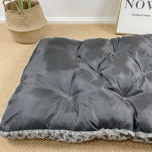 Yeni varış kare kabarık evde beslenen hayvan yatak uzun köpek peluş yastık paspaslar çıkarılabilir yastık yıkanabilir peluş Pet köpek yatağı ve kediler - Product Image 4