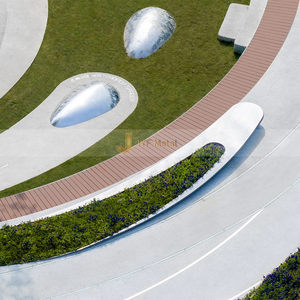 ANW5413 Sculpture en acier inoxydable Art Déco unique et sur mesure, améliorant les espaces architecturaux - Product Image 2