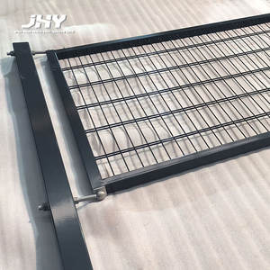 <span class=keywords><strong>Portail</strong></span> de jardin en métal thermolaqué 2D à double grille horizontale, excellent rapport qualité-<span class=keywords><strong>prix</strong></span> - Product Image 3