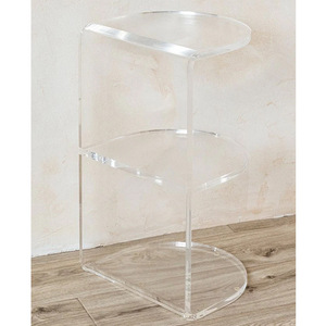 Mesa auxiliar personalizada de fábrica de plástico acrílico moderna, juego de mesas de centro para sala de estar y dormitorio para uso doméstico - Product Image 2