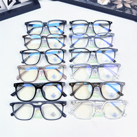 Monture de lunettes unisexe tendance TR, nouvelle monture polygonale anti-lumière bleue, verres de prescription, branches avec insert miroir, style vintage diamant, vente en gros