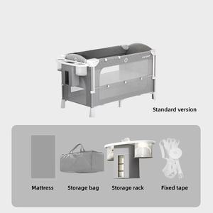 Lettino multifunzione per neonati transfrontaliero con Splicing letto grande letto pieghevole con <span class=keywords><strong>culla</strong></span> in metallo parco camera da letto ospedale - Product Image 2
