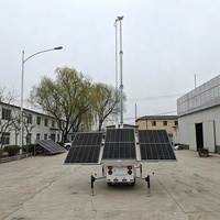 Remorque de caméra mobile hors réseau avec panneau solaire 3*475W et temps de charge de 5,4h pour les parkings