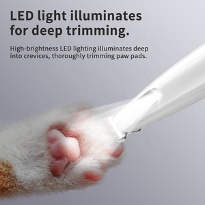 <span class=keywords><strong>Tondeuse</strong></span> électrique <span class=keywords><strong>pour</strong></span> pattes de <span class=keywords><strong>chien</strong></span> et de chat, portable, personnalisée, nouvelle, avec lumière LED, silencieuse, sans fil, rechargeable - Product Image 2