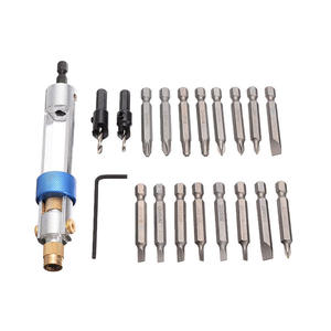 Juego de brocas avellanadoras de 20 piezas con portabrocas de cambio rápido para taladrado de metal - Product Image 2