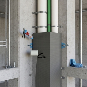 Cache-tuyau en <span class=keywords><strong>polystyrène</strong></span> XPS en forme de L/U pour la protection des tuyaux de salle de bain avec garantie de 5 ans - Product Image 2