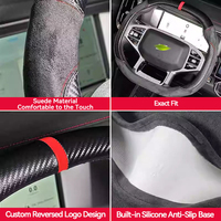 Housse de volant en fourrure à succès, protection de volant en fibre de carbone, accessoires intérieurs de voiture pour Jetour T1 2025