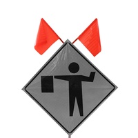 Panneau enroulable Accessoires Drapeau Symbole Trafic Réfléchissant Panneau enroulable Contrôle du trafic