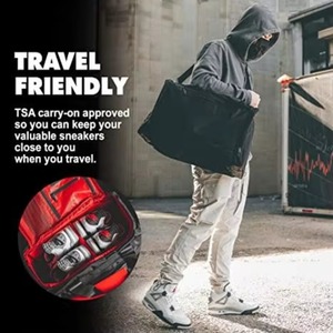 Sac de sport de luxe réglable pour baskets avec compartiment de rangement pour chaussures, idéal pour la gym, les voyages et comme sac de voyage. - Product Image 6