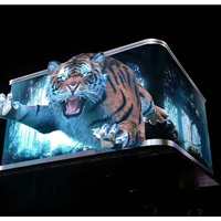 Écran LED géant fixe d'extérieur pour publicité, panneau d'affichage vidéo 3D P5 P6 P8 P10 HD, écran LED à vision directe avec coins