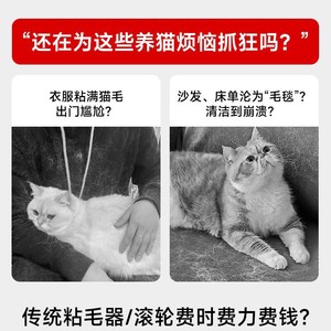 ถุงมือกำจัดขนสัตว์เลี้ยงแบบพกพา ผ้าอ็อกซ์ฟอร์ดสีดำ อุปกรณ์กรูมมิ่งสำหรับเจ้าของแมวและสุนัข - Product Image 5