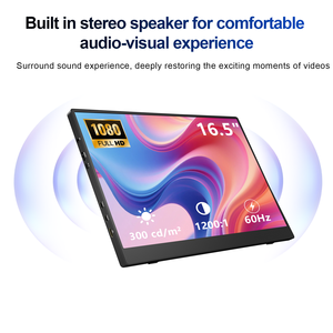Moniteur de jeu 15,6 pouces 1920*1080 1080P FHD IPS HDR USB-C Écran portable pour ordinateur portable Écran externe pour <span class=keywords><strong>PC</strong></span> de jeu - Product Image 4