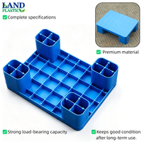 Palette compacte mini en plastique HDPE, écologique, à entrée 4 voies, résistante aux produits chimiques industriels, pour usine, commerce de détail et entrepôt