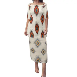 Юбка в африканском стиле, комплект из двух предметов, уличная одежда, этнический традиционный топ с коротким рукавом и юбка, Женский комплект из 2 предметов