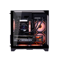 AntarcChill Gabinete High Performance MINI-ITX Desktop Chassis Case Three Sides Tempered Glass Gaming Pc Computer Case Casing