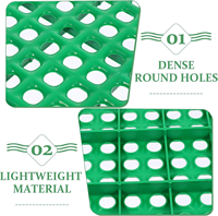 Tapis de sol en plastique portable pour cage à lapin, grille creuse anti-morsure, antidérapant, lavable, pour cage à petits animaux, toutes saisons
