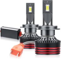 Phares LED Auto M8 Pro H7 120W 6000K 9005 9006 avec lentilles en aluminium 12000LM 6000K