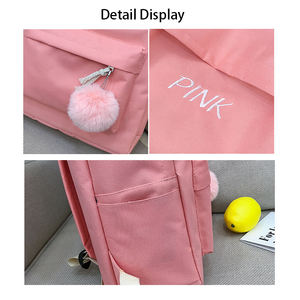 准备发货<span class=keywords><strong>3</strong></span>合1廉价书包女士防水学生书包女生书包套装 - Product Image 5