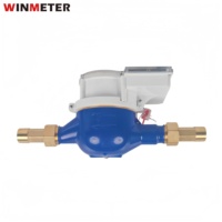 Medidor de Agua Inteligente IP68 DN15/DN20 AMR Pasivo con Radar IoT, Lectura Remota sin Batería, de Plástico/Hierro Fundido/Acero Inoxidable/Latón