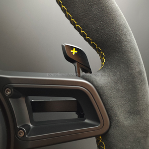 Volante Interamente in Alcantara con Palette Magnetiche per Panamera Cayman 718 Cayenne 955 996 Macan <span class=keywords><strong>Taycan</strong></span> 991 991.3 911 - Product Image 4