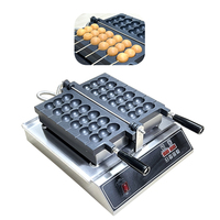 Machine à gaufres électriques commerciales pour gaufres bulles, bâtonnets et takoyaki, avec alimentation 110V ou 220V
