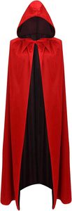 Mantello di vampiro <span class=keywords><strong>Costume</strong></span> di Halloween reversibili mantelli da <span class=keywords><strong>strega</strong></span> vampiro con cappuccio per adulti o bambini travestiti da Cosplay per feste - Product Image 3