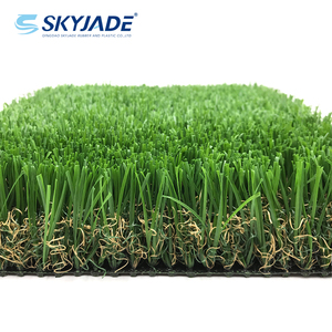 Nhà Máy Outlet 13000 detx 35mm 8 + 8 mật độ 18900 màu xanh lá cây cảnh quan cỏ nhân tạo Turf tổng hợp PE 35mm padel bóng đá bán CuộN - Product Image 6