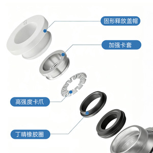 ข้อต่อลมแบบเร็ว PM4 10 12 พร้อมซีลยางสำหรับใช้งานในอุตสาหกรรม - Product Image 1