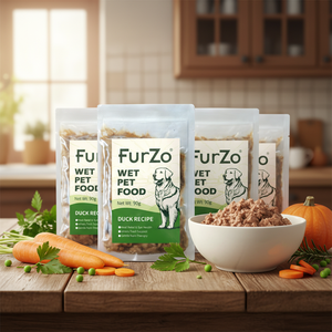 Alimento Orgánico para Perros al por Mayor, OEM, Alto en Proteínas, Sin Transgénicos, Sin Granos, con Pato, Pollo y Res, en Bolsas, Sin Azúcar, Varios Sabores - Product Image 1