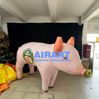 Costume de cochon gonflable Offre Spéciale costume d'animal gonflable costume de dessin animé