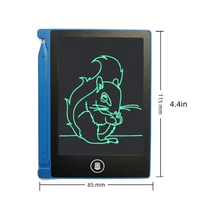 Tablette d'écriture et de dessin électronique LCD intelligente réutilisable pour enfants, 4,4 pouces, unisexe, effaçable, pour le graffiti