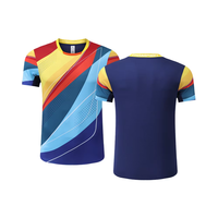 Kaos Sepak Bola Pria Pro 2526 Kerah Bulat Cepat Kering Cetak Digital Nama Tim Kustom Nomor 100% Poliester Personalisasi