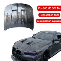 Capot avant en fibre de carbone véritable forgée sur mesure de style N pour BMW G80 M3 G82 M4 G83 2021-2025 – Amélioration du capot moteur en carbone