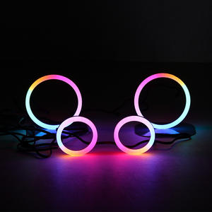 70mm 80mm 90mm difüzör RGB melek gözler APP kontrol RGB Halo UV ışınlarına ve sararmaya karşı korur - Product Image 1