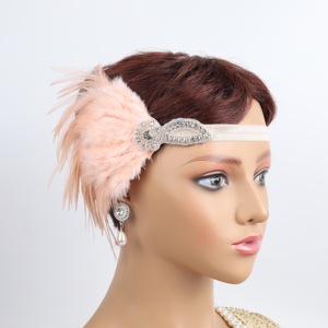 LOWOSAIWOR Tocado de Estilo Flapper para Niña, Accesorios para el Cabello para Fiesta Temática de los Años 20, para Fiesta Nocturna de Harlen - Product Image 3