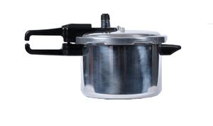 Cuisinière à pression en acier inoxydable poli 304/201 de 6 L (24 cm) en forme de U, écologique, vente chaude 2021, poignée en bakélite noire - Product Image 5