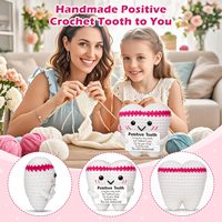 Cadeau de retraite fait main en crochet en forme de dents positives, cadeau de rentrée scolaire pour infirmière ou médecin, cadeaux inspirants et émotionnels tricotés