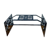 Support universel de porte-bagages latéral pour moto, support de porte-bagages arrière intégré, support de sacoche latérale, fixation rapide en acier
