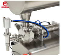 Machine de remplissage pneumatique semi-automatique de Type U pour huile nouvelle condition pour boissons pâtes de Sauce tomate Salsa au chocolat