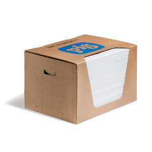 NUEVO PIG - MAT485 White Oil-Solo almohadillas para alfombrillas en una caja dispensadora-PRODUCTOS ABSORBENTES EAN 036226010127 - Product Image 1