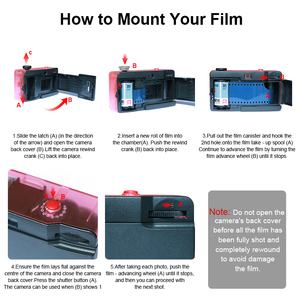 Holga 135sj 35mm tái sử dụng phim máy ảnh với Built-in Flash f/8 28mm Ống kính AA pin-phong cách cổ điển cho trẻ em/bên/đám cưới sử dụng - Product Image 5