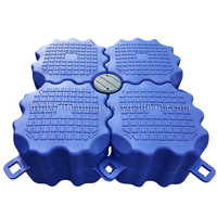 Pontons flottants gonflables durables en HDPE de haute qualité avec charnières 500x500x400mm