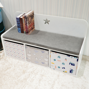De la habitación de madera de muebles de los niños <span class=keywords><strong>taburete</strong></span> asiento cojín de banco <span class=keywords><strong>con</strong></span> almacenamiento - Product Image 2