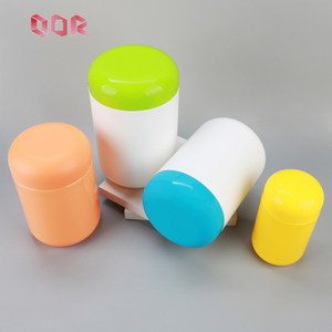 HDPE <b>Plastic</b> Powder <b>Container</b> 300ml 550ml 750ml 1000ml 1200ml 32oz with Screw <b>Lid</b> for Protein Supplement Capsule - Product Image 3