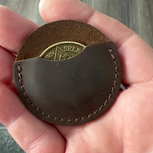 Porte-monnaie rétro en cuir véritable, <span class=keywords><strong>mini</strong></span> pochette pour pièces de monnaie, étui simple pour pièces de monnaie - Product Image 6
