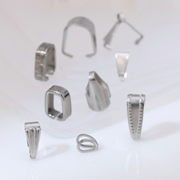 Connecteurs multi-types en acier inoxydable, attaches à pression, fermoirs pour pendentifs, DIY pour la fabrication de colliers et de breloques, vente en gros