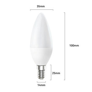 卸売3ワットE14 LED電球白色LEDキャンドルランパダスホーム85V-245V - Product Image 3