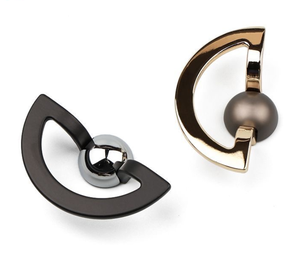 High-end European American Semi-circular Metal Buckle Spiral Drawer Handle for Cabinet &amp; Wardrobe <strong>Gold</strong> Color - Product Image 4