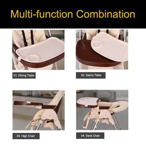 Chaise haute multifonctionnelle pliable à un bouton pour bébé, siège <span class=keywords><strong>rehausseur</strong></span> moderne et facile à utiliser pour enfants, gain de place pour la cuisine - Product Image 6