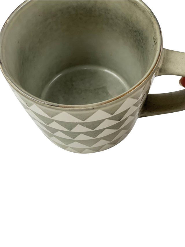 wholesale 16oz Big Reactive Glazed ceramic coffee  mug with silkscreen pattern, tea cup,  Best price custom mugs